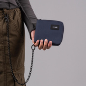 Portfel antykradzieżowy męski mały RFID Pacsafe - granatowy