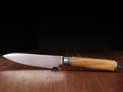 Ekskluzywny Nóż Uniwersalny Aka Tori Kyoto Olive 5" ze Stali Damasceńskiej – Prezent Biznesowy z Opcją Graweru