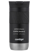 Contigo Byron 2.0 470ml Thermobecher mit Gravur - Schwarz glänzend