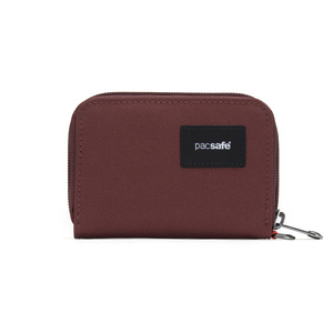 Card Wallet RFIDsafe Pacsafe - garnet red