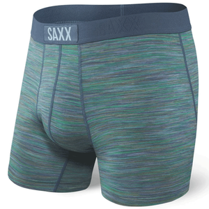 Herren-Schnelltrocknungsboxershorts SAXX VIBE Boxer Brief kosmische Melange - grün.