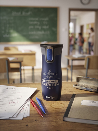 Contigo West Loop 2.0 470ml Thermal Mug - You Are a Teacher - Matte Navy Blue