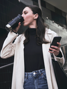 Thermobecher Contigo Byron 2.0 470ml - Schwarz Blitz