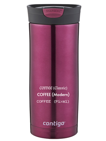 Thermal mug Contigo Huron 470ml with custom inscription - engraved - Vivacious