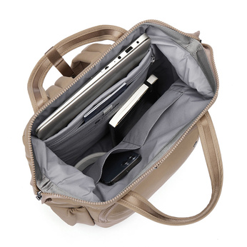 Pacsafe Citysafe CX Econyl Anti-Diebstahl-Rucksack für Frauen - taupe