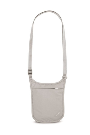 Portfel antykradzieżowy na szyję RFID Pacsafe Coversafe V75 - szary