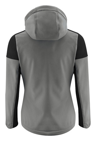 Softshell mit abnehmbarer Kapuze Prime Softshell Lady von der Marke Printer - Grau - Schwarz