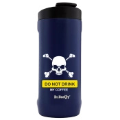 Cooler for can Dr.Bacty Notus do not drink my Coffe - navy blue