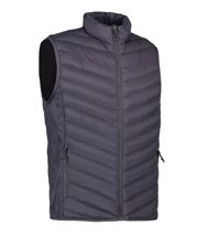 Men's Stretch Silver Gray vest from ID, gray