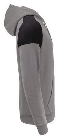 Two-tone Prime Hoodie sweatshirt by Printer - Gray - Black.