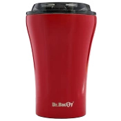 Coffee thermal mug with ceramic coating Dr.Bacty Apollo - 227 ml - red