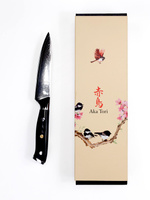 Exclusive Aka Tori Osaka Pro 5" Damascus Steel Utility Knife – Business Gift with Custom Engraving Option