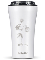 Kubek termiczny na kawę Dr.Bacty Apollo 2.0 360 ml "Dziewanna" - Biały