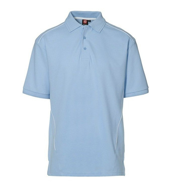 Pro Wear Polo Shirt Pipings Light Blue