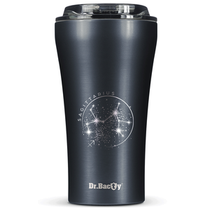 Dr.Bacty Apollo 2.0 thermischer Kaffeebecher - Sagittarius - 360 ml - Gunmetal