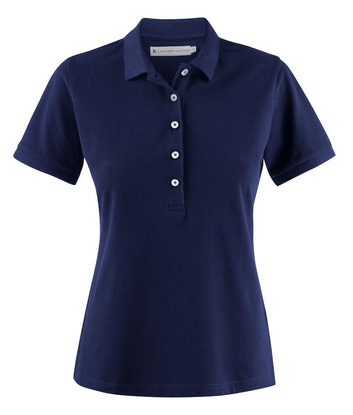 Sonnenuntergang Poloernte Frauen t -Shirt, dunkelblau