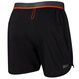 Running shorts with 2-in-1 SAXX HIGHTAIL underwear - black.