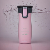Thermal mug Contigo West Loop 2.0 with custom inscription-engraved - Millenial pink