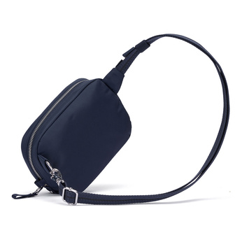Small 2-in-1 anti-theft women's handbag Pacsafe W - navy