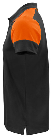 Polo shirt Prime Polo by Printer - Black - Orange.
