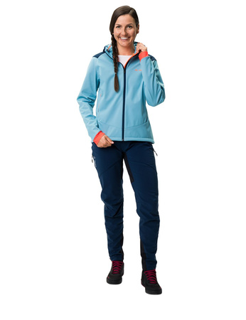 Waterproof jacket women's Vaude Qimsa - blue