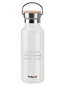Dr.Bacty Iris 500 ml Thermoflasche - weiß - personalisiert mit Gravur