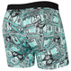 Men's quick-drying SAXX VIBE Boxer Briefs - green dollars.