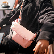 Pacsafe citysafe cx damen-diebstahlsicherung erweiterbar tasche mit econyl - rosa