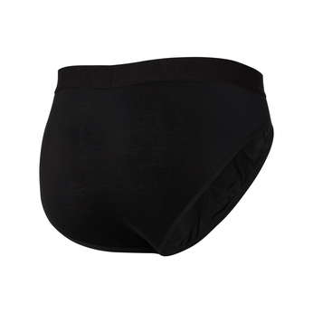 Comfortable men's SAXX ULTRA Boxer Brief Fly - black.