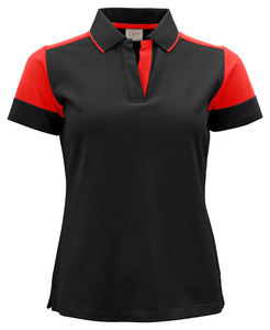 Koszulka polo Prime Polo Lady marki Printer - Czarno - czerwony