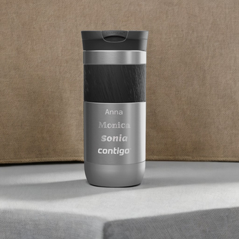 Contigo Byron 2.0 470ml thermal mug with engraving - Stainless Steel