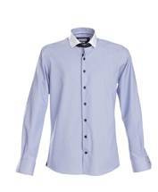 Purple shirt with a bow tie, size 42, for ladies, from the brand FROST, blue/white.