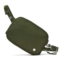 Kleine 2-in-1-Handtasche für Damen mit Diebstahlschutz Pacsafe W – olivgrün