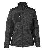 Knit Fleece Cardigan Anthracite Melange