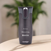 Thermal mug Contigo West Loop 2.0 with custom inscription - engraved - Gunmetal