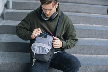 Medium Pacsafe Metrosafe X 6L anti-theft shoulder bag - dark gray