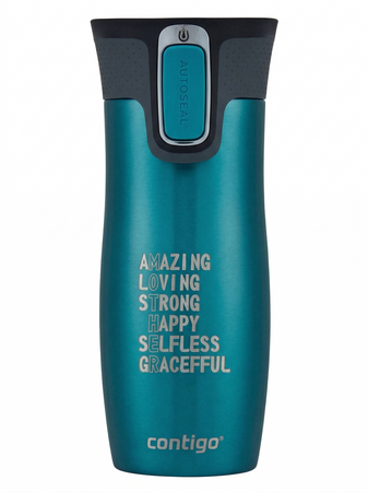 Kubek termiczny Contigo West Loop 2.0 470ml - Złota Rybka - Biscay Bay