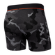 Herren-Schnelltrocknungs-Boxershorts SAXX VIBE Boxer Brief Camouflage - Schwarz