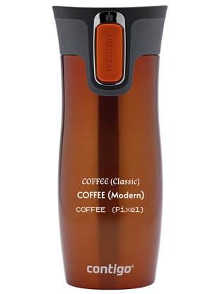 Kubek termiczny z grawerem Contigo West Loop 2.0 470 ml - Pomarańczowy