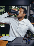 Contigo West Loop 2.0 Thermal Mug Set 470ml - Matte Graphite + Matte Black