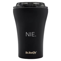 Eine Tasse mit Gravur Dr. Bacty Apollo nein - schwarz