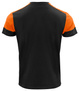 Zweifarbiges Prime T-Shirt der Marke Printer - Schwarz - Orange.