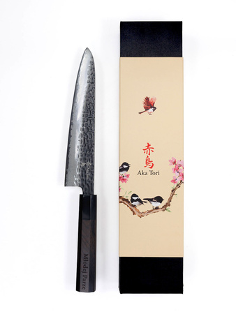 Aka Tori Damaszener-Chefmesser 8" mit Gravur - Tokyo Black