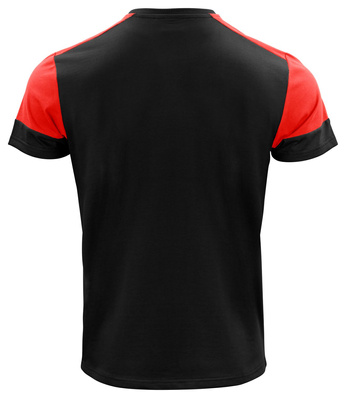 Zweifarbiges Prime T-Shirt der Marke Printer - Schwarz - Rot.