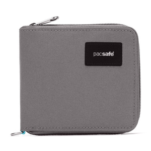 Men's small RFID Pacsafe wallet - stone