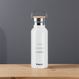 Dr.Bacty Iris 500 ml Thermoflasche - weiß - personalisiert mit Gravur