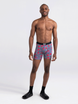 Men's quick-drying SAXX VIBE Boxer Briefs with hearts - gray.