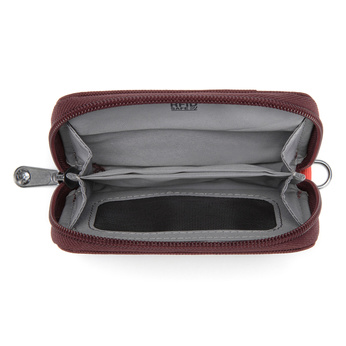 Card Wallet RFIDsafe Pacsafe - burgundy