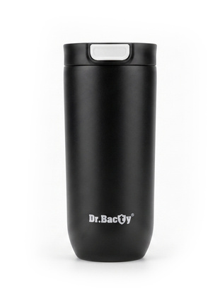 Kubek Termiczny Dr.Bacty Atlas 540 ml (Czarny) – Pod Grawer i Nadruk UV 360°