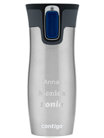 Thermal mug Contigo West Loop 2.0 with custom inscription-engraved - Stainless steel